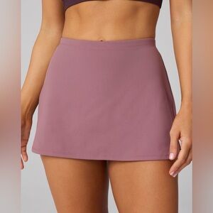 Fabletics PureLuxe Ultra Mini Skirt - Mushroom Mayve - M